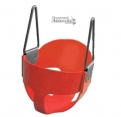 Full Bucket Playground Swing - Red