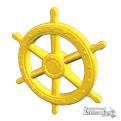 Jumbo Clickety-Click Ships Wheel YELLOW