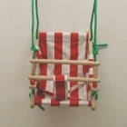 Hills Compatible Canvas Baby Swing - Red