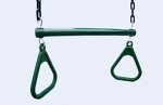 Hills Compatible Metal Trapeze with Rings - Green